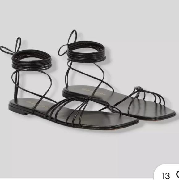 Women Black Sylvie Strappy Leather Sandal Shoes